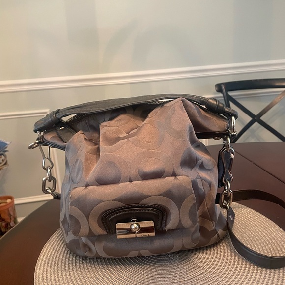Coach bag grey hobo style - Picture 2 of 10